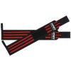 Black with Three Red Strips Training Wrist Wraps