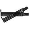 Black with Three Grey Strips Training Wrist Wraps