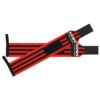 Red with Three Black Strips Training Wrist Wraps