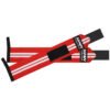 Red with Two White Strips Training Wrist Wraps