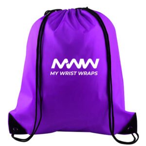 Purple Drawstring Bag