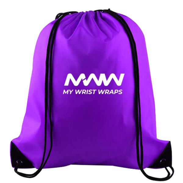 Purple Drawstring Bag