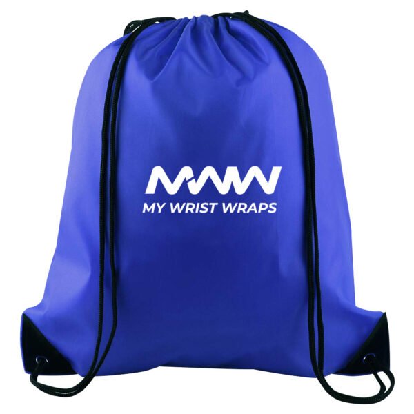 Blue Drawstring Bag