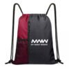 Red with Black Drawstring Bag