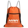 Orange Drawstring Bag