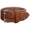 Brown Prong Buckle Power Belt