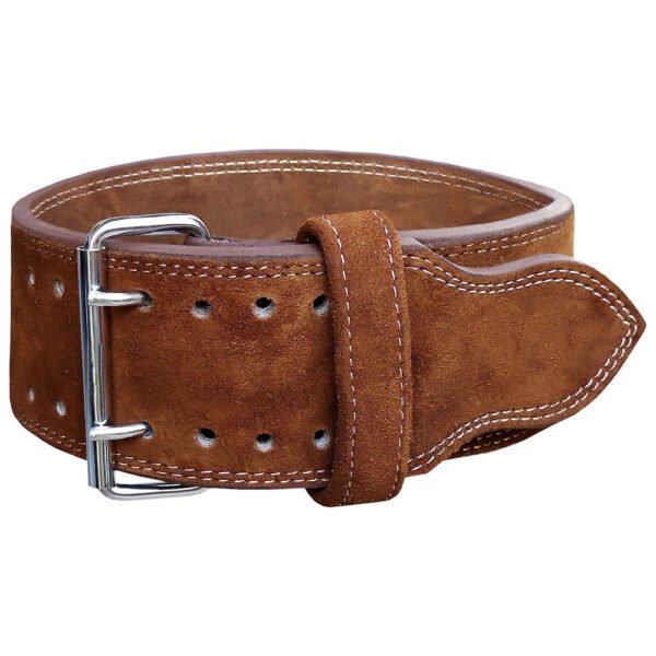 Brown Prong Buckle Power Belt