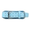 Ice Blue Leather Belt