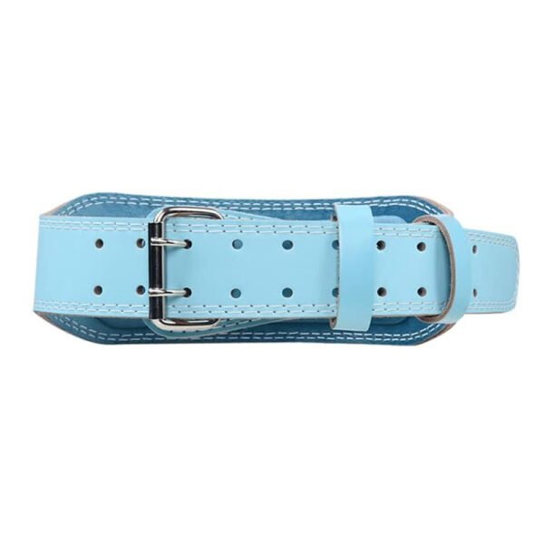 Ice Blue Leather Belt