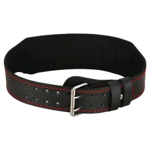 Black with Red Leather Belt