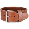 Wood Brown Prong Buckle Power Belt