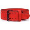 Red Prong Buckle Power Belt